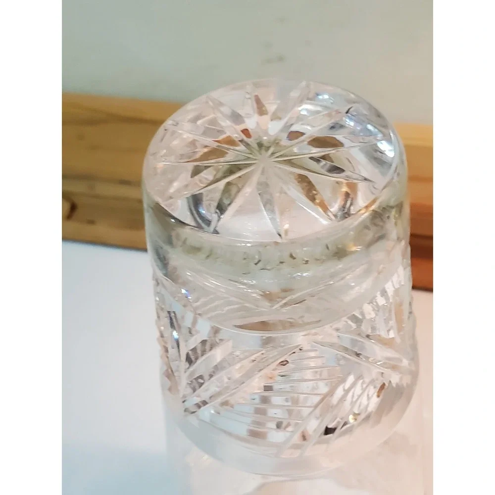 Vase By Villeroy & Boch Lead Crystal Cut Glass Geometric Pattern Heavy 9